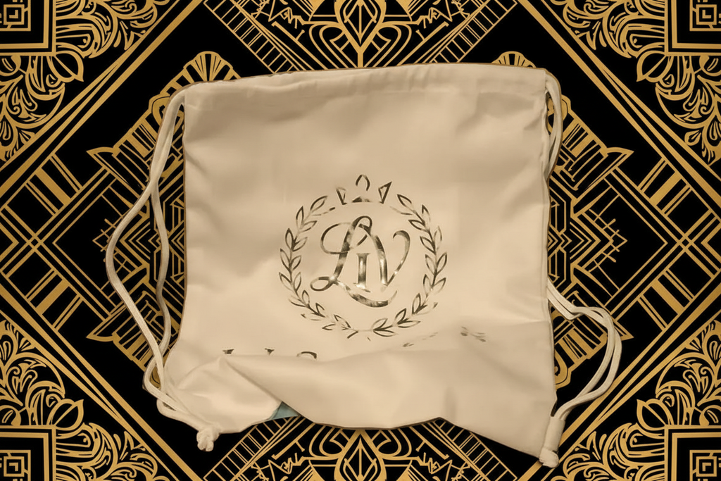 Bolso con cordón LIS VOR Crest – Marfil