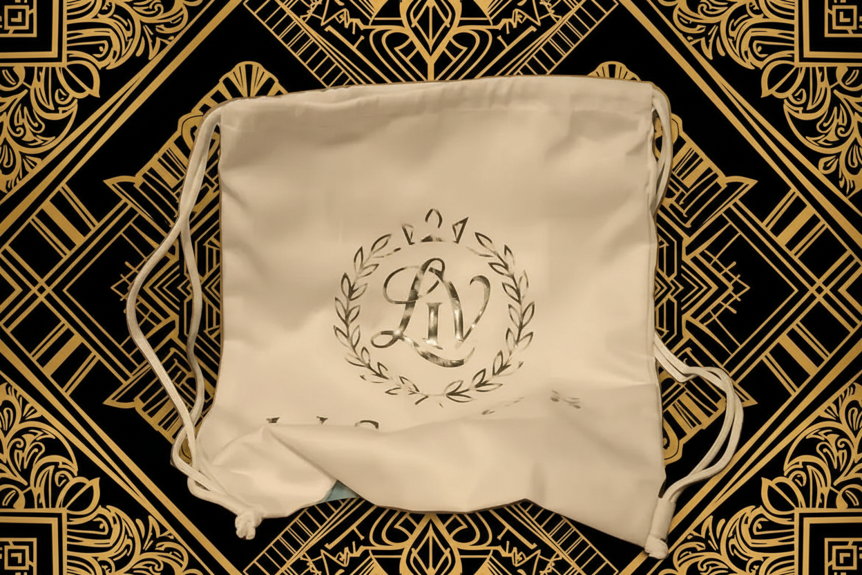 Bolso con cordón LIS VOR Crest – Marfil