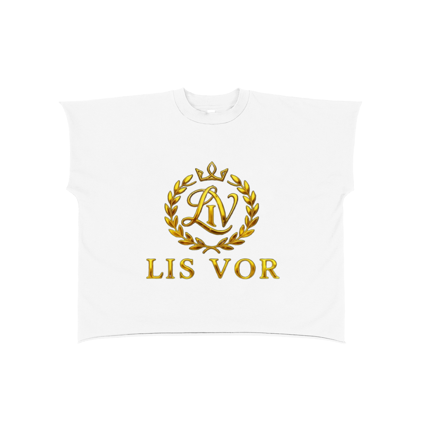 Raw Edge Boxy Non-Shrink T-Shirt