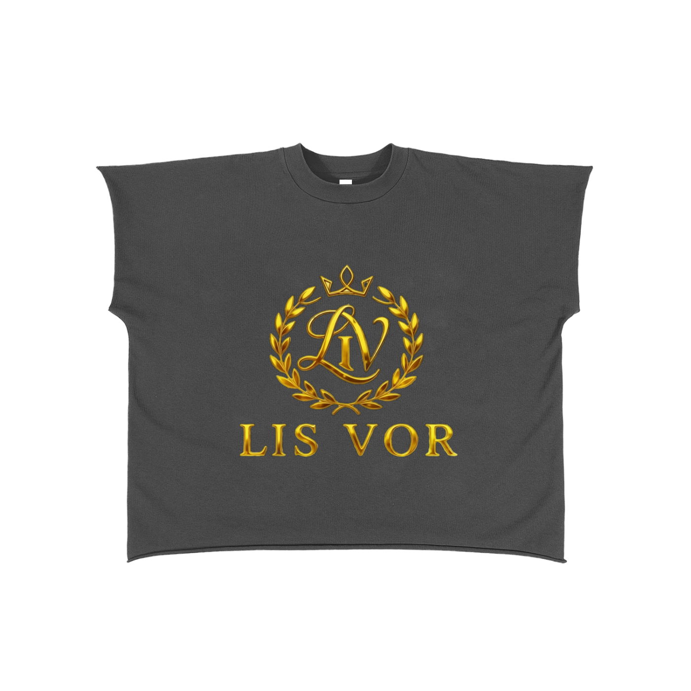 Raw Edge Boxy Non-Shrink T-Shirt