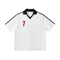Contrast Collar Striped Soccer Jersey