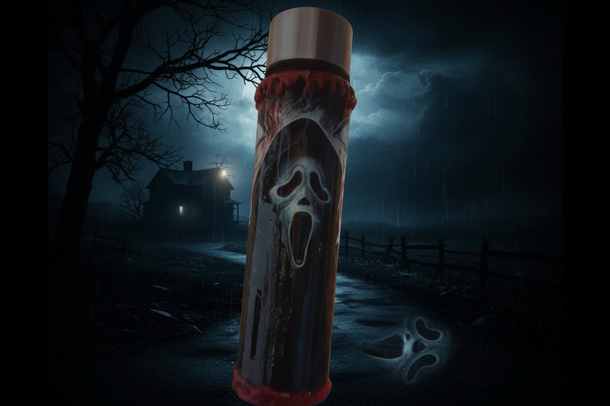 Vaso artesanal Ghostface Killer | Vajilla de terror Scream hecha a mano
