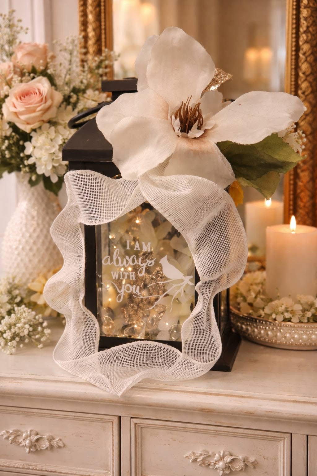 "I Am Always With You" Illuminated Memorial Lantern