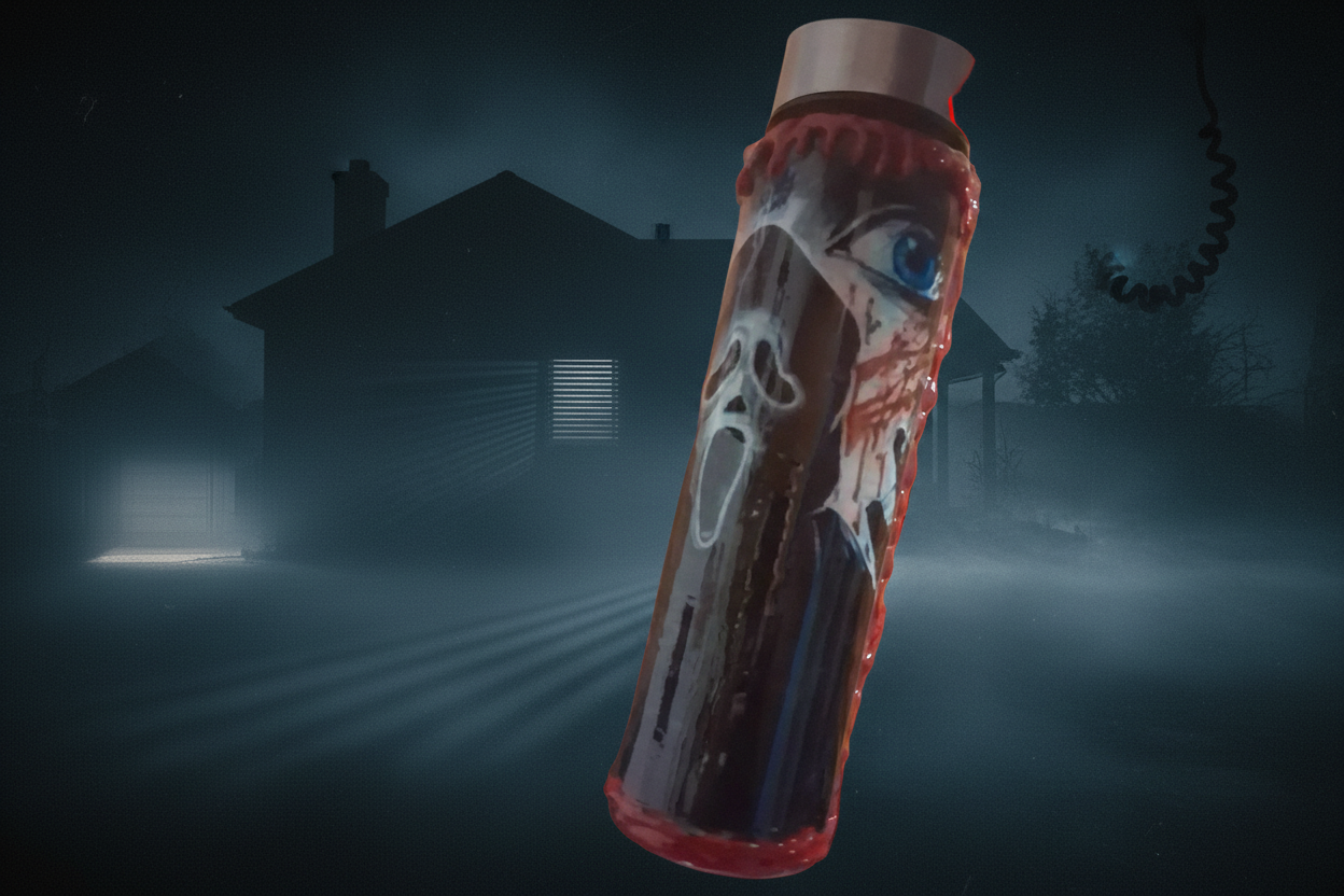 Vaso artesanal Ghostface Killer | Vajilla de terror Scream hecha a mano